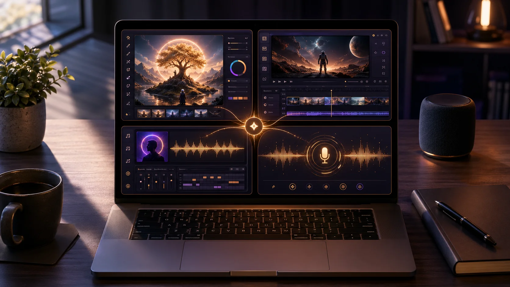 Fluxo criativo de IA tudo em um