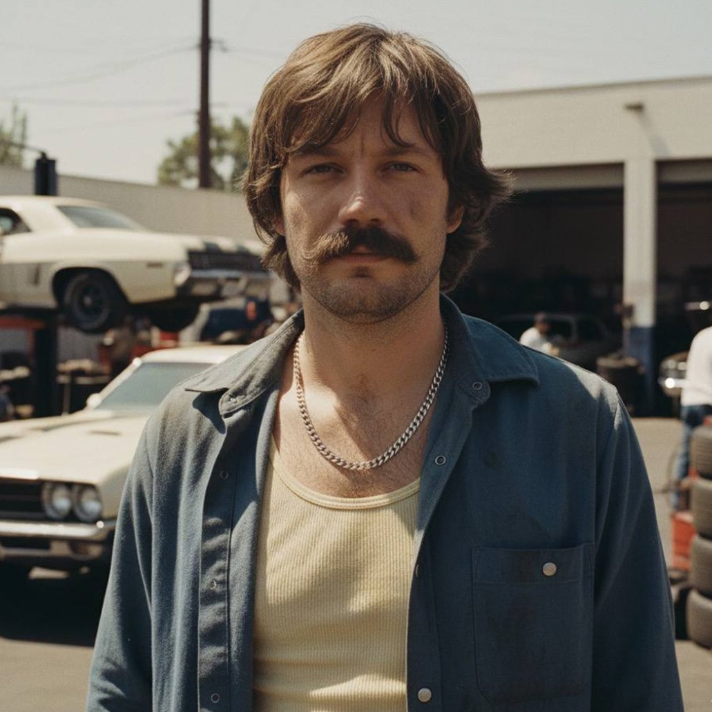 Retro 1970s style portrait generated with Nano Banana 2 AI